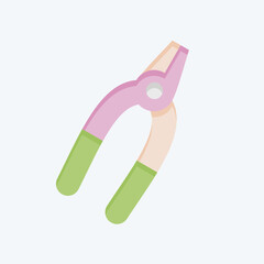 Icon Pliers. related to Repair Tools symbol. flat style. design editable