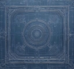 Intricate blueprint pattern digitally applied to images ,  abstract,  lines