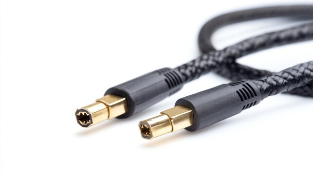 High-quality audio cable with durable braided construction