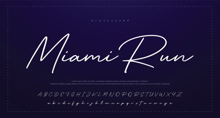 Hand drawn vector alphabet. Modern monoline signature script font. Elegant Signature Font. Best Alphabet Beautiful Calligraphy Signature Font 