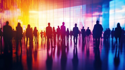 A professional graphic of a job fair event with details about recruitment