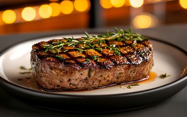 Grilled Steak Plate Fireplace