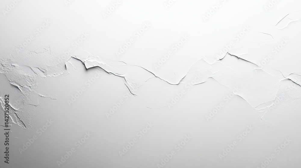 Poster abstract white surface art installation minimalist digital texture from horizontal view