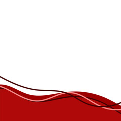 Abstract Red Elegant Line