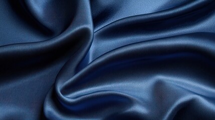 Fototapeta premium A smooth denim fabric background in a deep blue hue