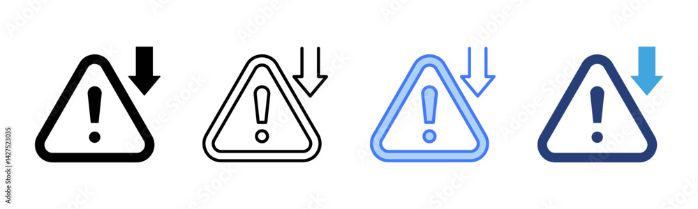 Poster Error icon sheet multiple style collection