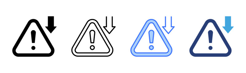 Error icon sheet multiple style collection