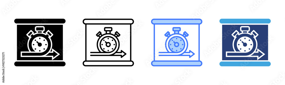 Poster Agile icon sheet multiple style collection