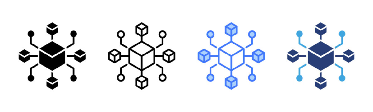 Microservice icon sheet multiple style collection