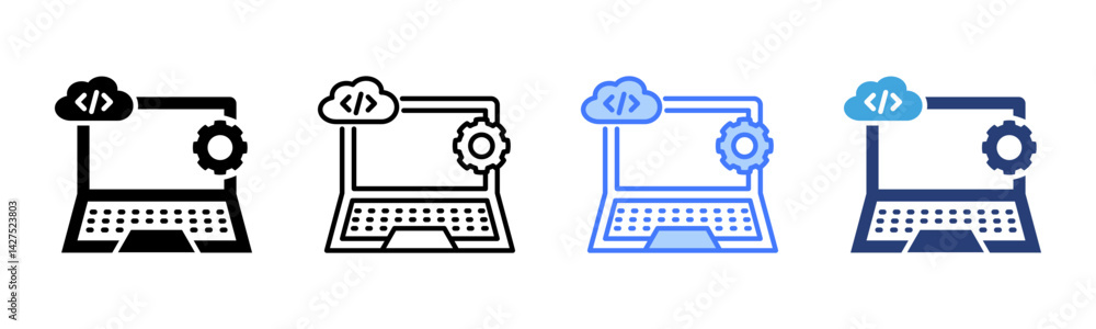 Poster Software icon sheet multiple style collection