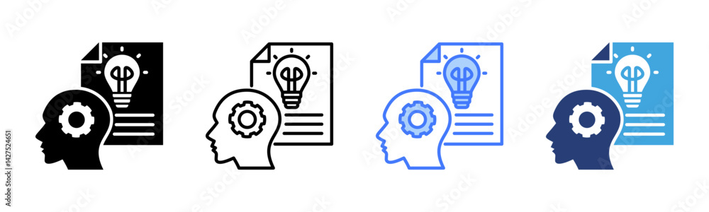 Poster Concept icon sheet multiple style collection