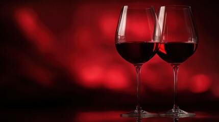 Elegant dinner party invitation background with fine table settings and wine glasses.