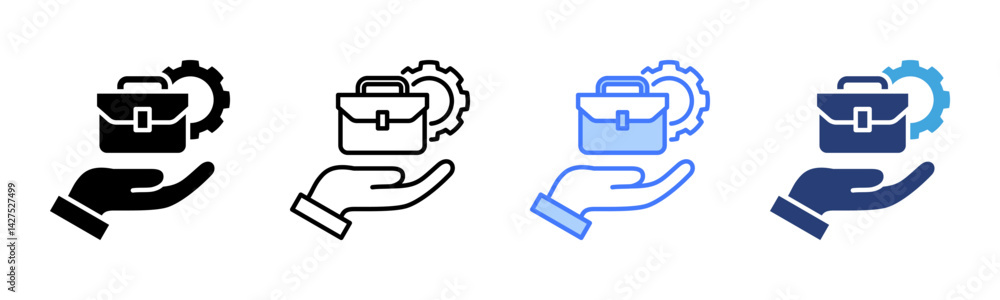 Poster Responsibility icon sheet multiple style collection