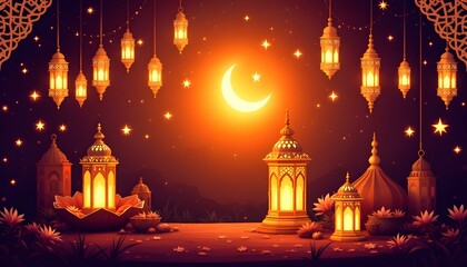 Obraz premium Design an Islamic, for Ramadhan or Eid celebration.