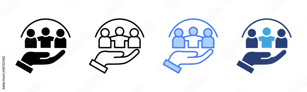 Poster inclusion icon sheet multiple style collection