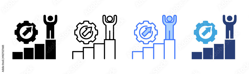 Poster Development icon sheet multiple style collection