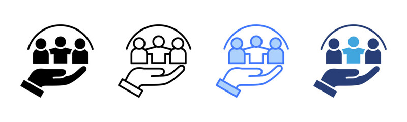 Inclusion icon sheet multiple style collection