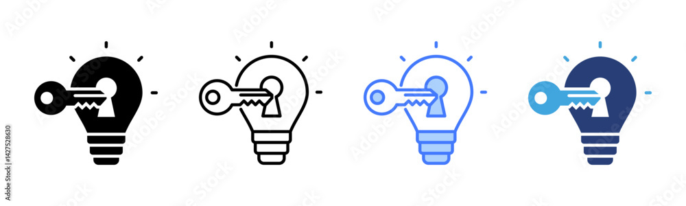 Poster Problem Solving icon sheet multiple style collection