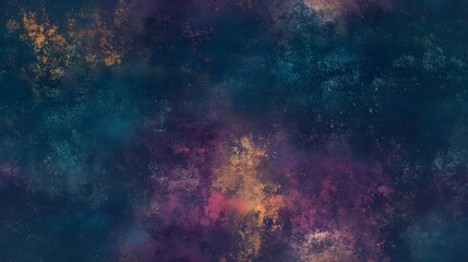 Abstract cosmic nebulae pattern in textured paint strokes.