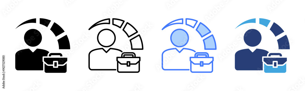 Poster Performance icon sheet multiple style collection