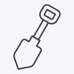 Icon Showel. related to Repair Tools symbol. line style. design editable
