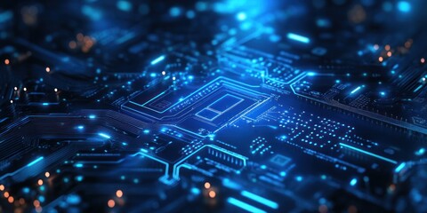 Abstract Circuit Board: Technological Innovation and Futuristic Design