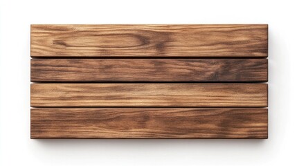 Rectangular wooden plank sign