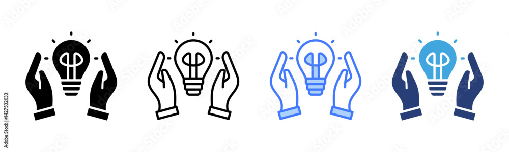 Poster Idea icon sheet multiple style collection