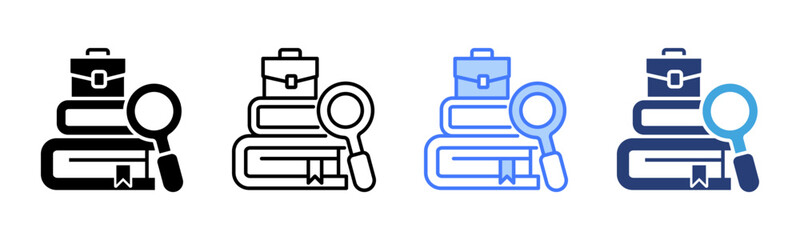 Case Study icon sheet multiple style collection