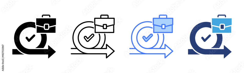 Poster Agile icon sheet multiple style collection