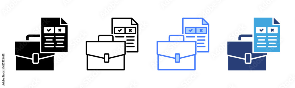 Poster rule icon sheet multiple style collection
