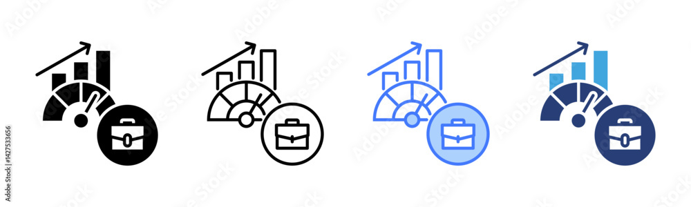 Poster Metric icon sheet multiple style collection