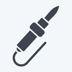 Icon Soldering Iron. related to Repair Tools symbol. glyph style. design editable