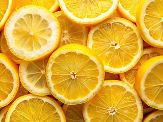 Meyer Lemon Close-up Macro Photography, Chopped Fruit