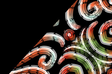 luxury traditional Indonesian Dayak batik design with aesthetic gradient background 