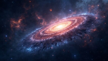 Obraz premium Magnificent Galaxy Universe Art Map