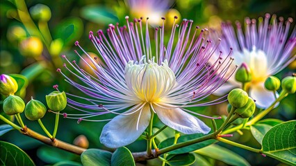 Minimalist Capers, Botanical Photography, Capparis Spinosa