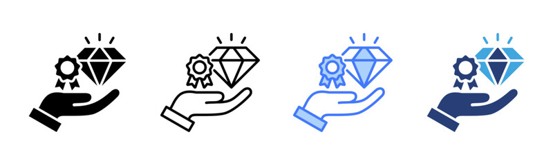 Value Proposition icon sheet multiple style collection