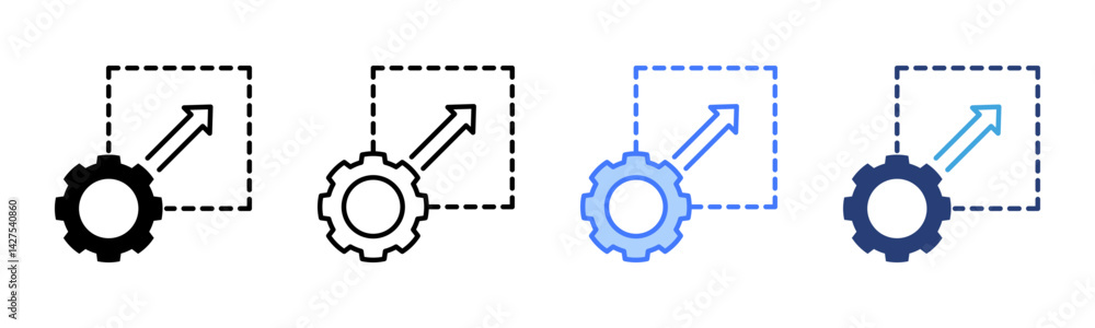 Poster Scalability icon sheet multiple style collection