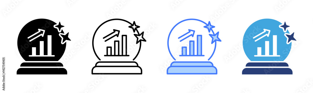 Poster Prediction icon sheet multiple style collection