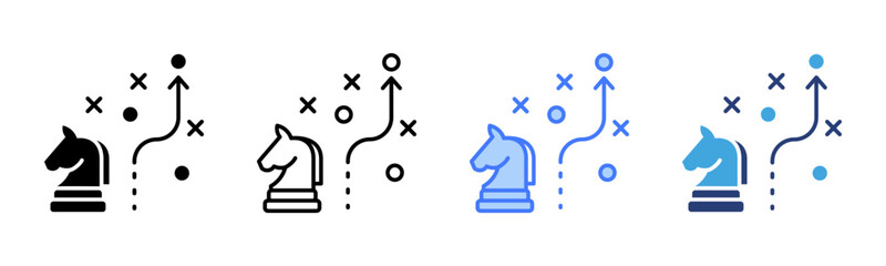 Tactical icon sheet multiple style collection