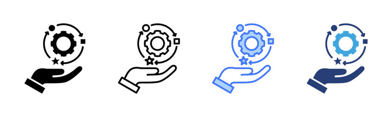 Adaptability icon sheet multiple style collection