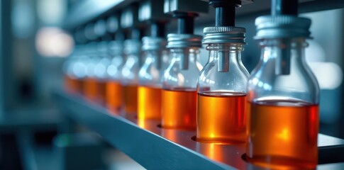 Pharmaceutical bottle filler, precision liquid dispensing, high-speed automation, dispensing, precise, machine