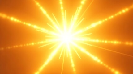 Obraz premium Rays of the sun shining on a clear background. radiant effect of sunlight. Radiant flares of light exploding. A bright yellow sun ray. Sunshine, a dazzling spotlight, and glittering lights in PNG