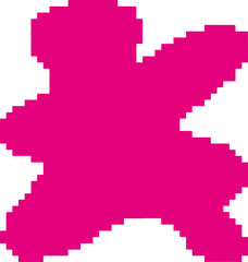 Unique Abstract Cross Pixel Design Element