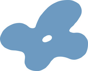 Simple Four Petal Floral Shape Design