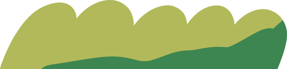 Short Round Shrub Illustration