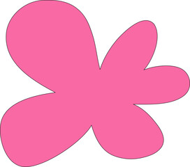 Playful flower like abstract design