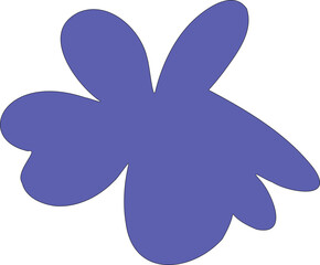 Abstract bold rounded floral pattern