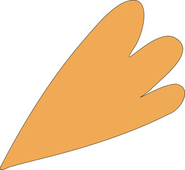 Abstract pointed leaf artistic design